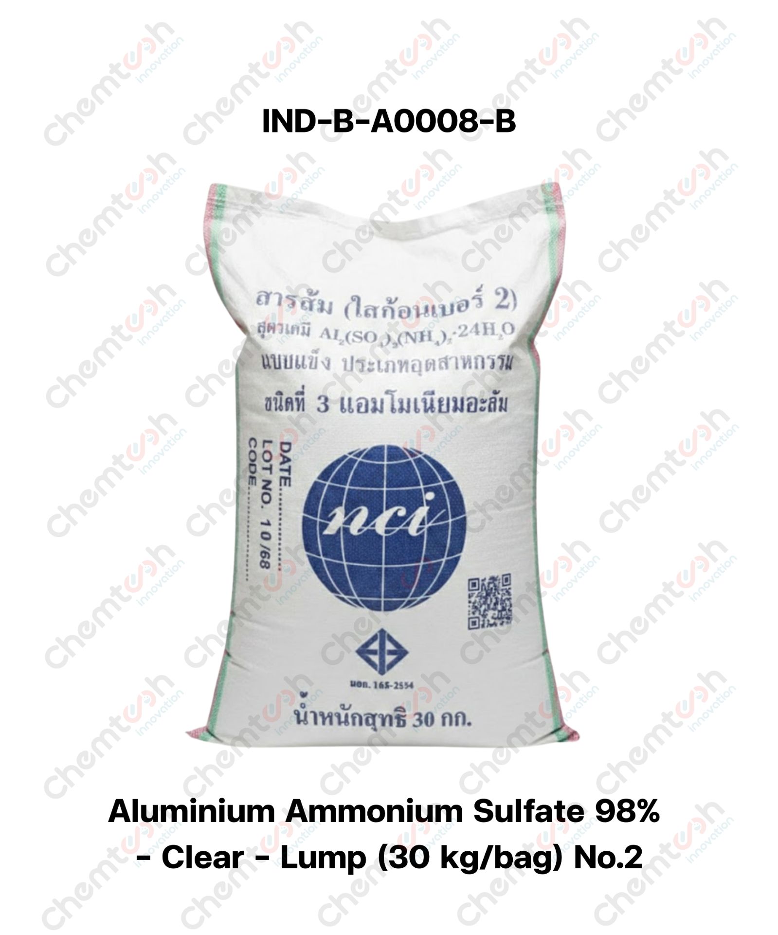 Aluminium Ammonium Sulfate 98% - Clear - Lump No.2